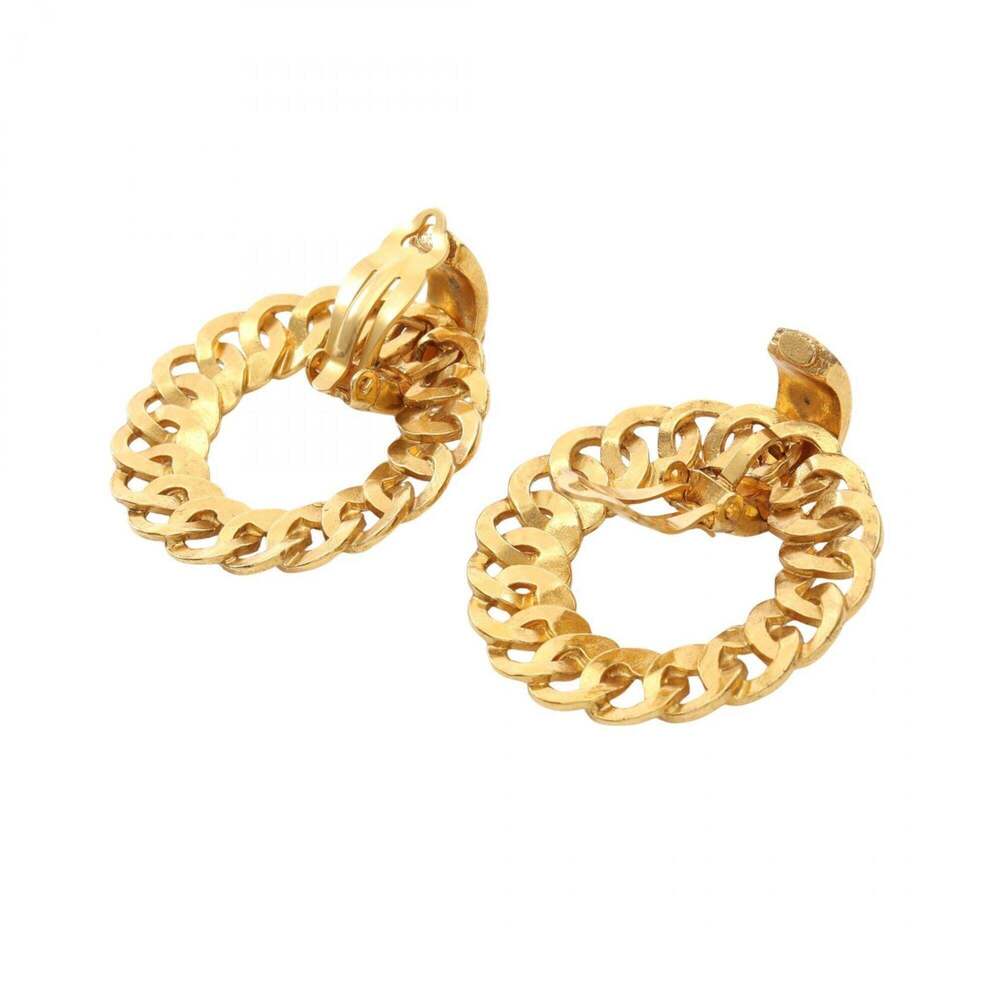 CHANEL Gold Logo Earrings - Picture 2 of 5